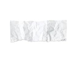 A piece of White crumpled paper vector