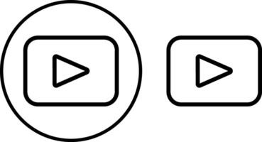 symbol of the play button icon. A sign of the beginning of the music . The icon of the sign. illustration vector