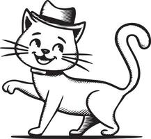 cat illustrator image design vector