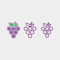 Fruits icon and Fruit logo design fresh fruits tropical nature food illustration vector