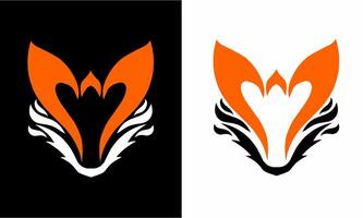 illustration graphics of template logo design abstract symbols fox head vector