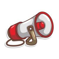 Flat design style megaphone horn loudspeaker vector