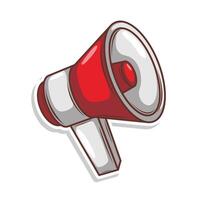 Flat design style megaphone horn loudspeaker vector