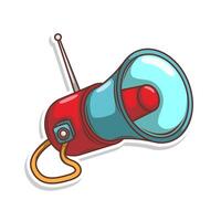 Flat design style megaphone horn loudspeaker vector