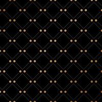 Gold veil seamless pattern on black background. Illustration. vector