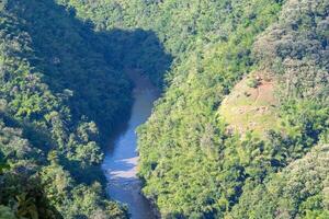 Scenic view landscape of river in Northern Thailand photo