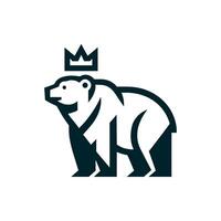 diseño de logotipo de oso vector