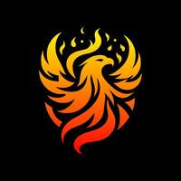 diseño de logo de phoenix vector