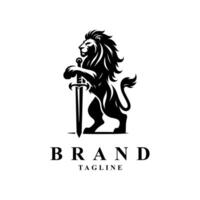 Lion logo design vector