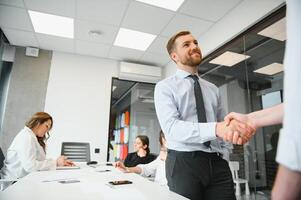 Business training in modern offices photo