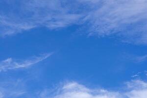 Aerial view of clouds against the blue sky. Space for text photo