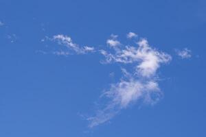 Low angle view of clouds in the sky. Space for text photo
