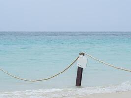 Scenic view landscape of the sea in Phuket, Thailand. Space for text photo