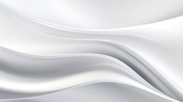 Abstract soft shiny white gray wavy line background graphic design. Elegant white gray modern architecture art. Blurred backdrop effect back photo