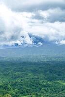 Beautiful Sajek Valley, clouds over the mountains, view from the top of mountain, view of a forest, natural beauty photo