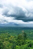 Beautiful Sajek Valley, clouds over the mountains, view from the top of mountain, view of a forest, natural beauty photo