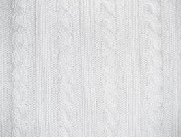 White background horizontal with knitted pattern texture photo