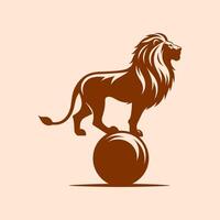 Lion logo design vector