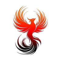 diseño de logo de phoenix vector