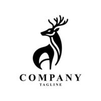 Deer logo design vector