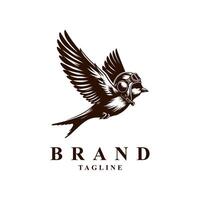 Bird logo design vector