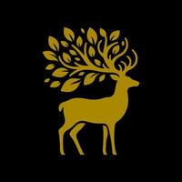 Deer logo design vector