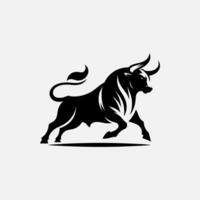 Bull logo design vector