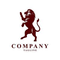 Lion logo design vector