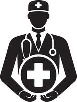 Medical Symbol Silhouette Illustration vector