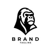 Gorilla logo design vector