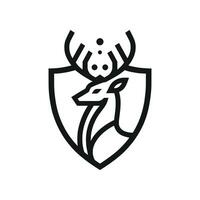 Deer logo design vector