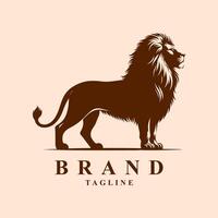 Lion logo design vector