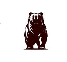 diseño de logotipo de oso vector