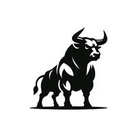 Bull logo design vector