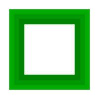 Green modern square logo. vector