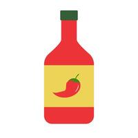 sencillo caliente salsa icono. vector