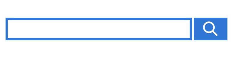 azul Internet buscar bar. buscar caja con blanco espacio. vector