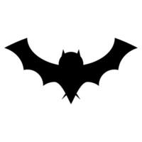 Black bat silhouette icon. . vector