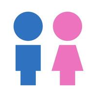 Male and female restroom icon set. Restroom sign set. vector