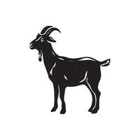 Goat silhouette illustration vector