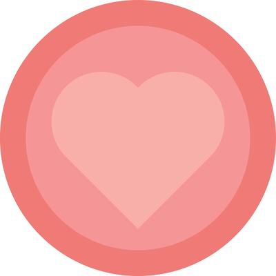 Heart icon symbol style
