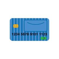 Credit card icon. Flat illustration of credit card icon for web design. illustration of a credit card as a symbol of payment. Design element of payment method symbol. vector