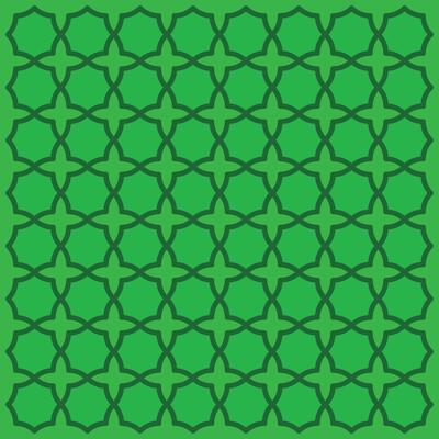 Islamic pattern seamless background with white base color. Religious design elements that are suitable for various religious celebration design purposes. Geometric Pattern.
