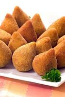 Chicken Coxinha, classic and delicious Brazilian snack photo