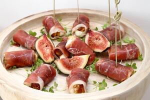 Fig Canape with Ham photo
