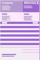 Invoice Form Icon Flat Illustration. Price and Tax Quotation Table for Business Order. paid Transaction Company Agreement. Total Accounting Refund Text Concept. Electronic Finance Service. vector