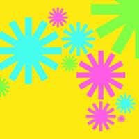 Abstract background with yellow background vector