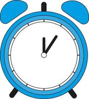 blue alarm clock vector