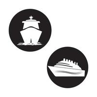 illustration of ship icon images vector