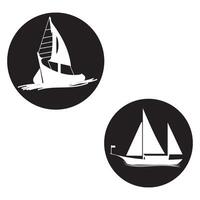 illustration of ship icon images vector